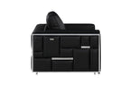 1130 Divanitalia Chair in Top-grain Italian Leather - Black - SKU 1130-BLACK-CH - view 6