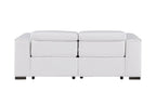 1208 Genuine Leather Dual Power Reclining Loveseat