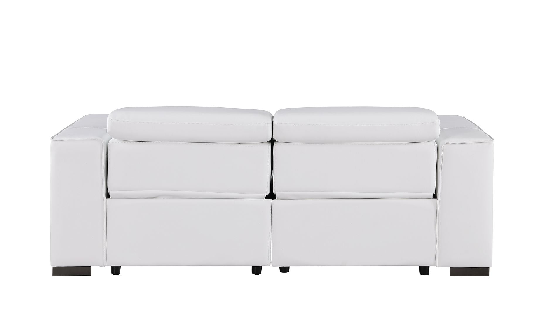 1208 Genuine Leather Dual Power Reclining Loveseat