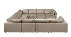 1100 Divanitalia 11-Piece U-Shaped Sectional Sofa in Top-grain Italian Leather