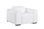 1126 Divanitalia Top Grain Italian Leather Power Reclining Chair with Power Headrests
