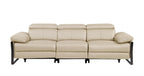 1246 Divanitalia Modular Power Triple Reclining Sofa with Power Reclining Headrests - Top Grain Italian Leather - Beige - SKU 1246-BEIGE-3.3-HT - view 3