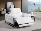 1246 Divanitalia Power Reclining Arm Chairwith Power Headrests - Top Grain Italian Leather