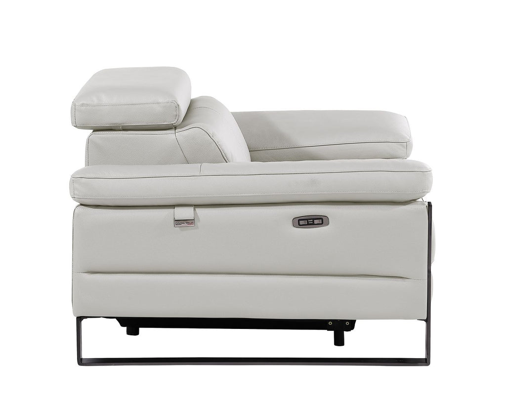 1246 Divanitalia Power Reclining Arm Chairwith Power Headrests - Top Grain Italian Leather