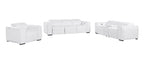 1224 Divanitalia 7-Piece Modular Power Reclining Sofa, Loveseat & Chair Set in Top Grain Italian Leather with 6 Power Recliners & Power Headrests - White - SKU 1224-WHITE-7.6-HT-3PC - view 3