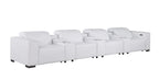 1208 7 Piece Leather Sofa with 4 Power Recliners and Power Headrests - White - SKU 1208-WHITE-S-7.4-HT - view 4