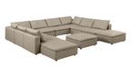 1100 Divanitalia Top-grain Italian Leather 11-Piece Sectional Sofa with Chaise