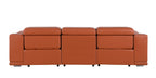 9762 Divanitalia 3-Piece Modular Power Reclining Sofa with 2 Power Recliners in Top Grain Italian Leather