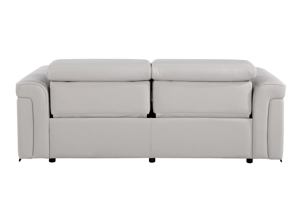 1126 Divanitalia Power Reclining Sofa in Top Grain Italian Leather with 2 Power Recliners & Power Headrests
