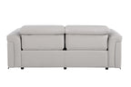 1126 Divanitalia Power Reclining Sofa in Top Grain Italian Leather with 2 Power Recliners & Power Headrests