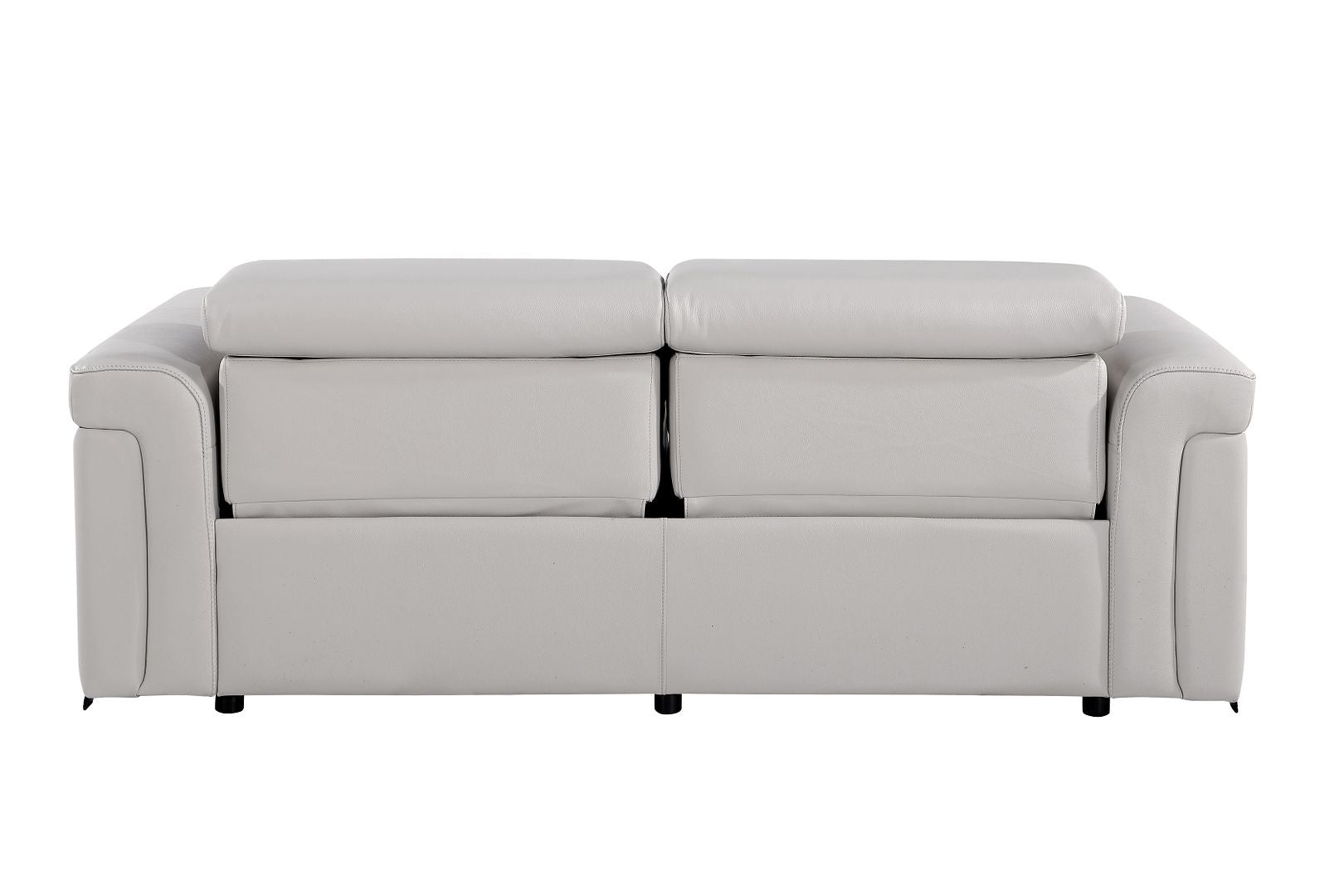 1126 Divanitalia Power Reclining Sofa in Top Grain Italian Leather with 2 Power Recliners & Power Headrests