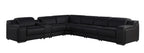 1116 Divanitalia 7-Piece L-Shaped Sectional Sofa in Top Grain Italian Leather with 3 Power Recliners & Power Headrests - Black - SKU 1116-BLACK-7PC-3PWR-SECTIONAL- GROUP - view 2
