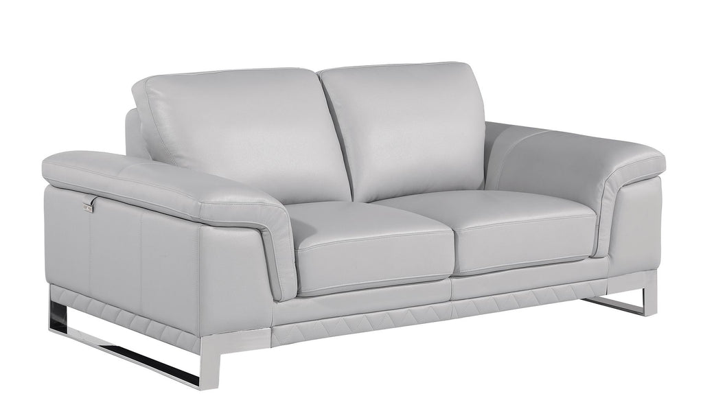 411 Divanitalia Loveseat in Top-grain Italian Leather