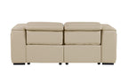 1224 Divanitalia 2-Piece Modular Power Reclining Loveseat in Top Grain Italian Leather with 2 Power Recliners & Power Headrests - Beige - SKU 1224-BEIGE-2.2-HT - view 7
