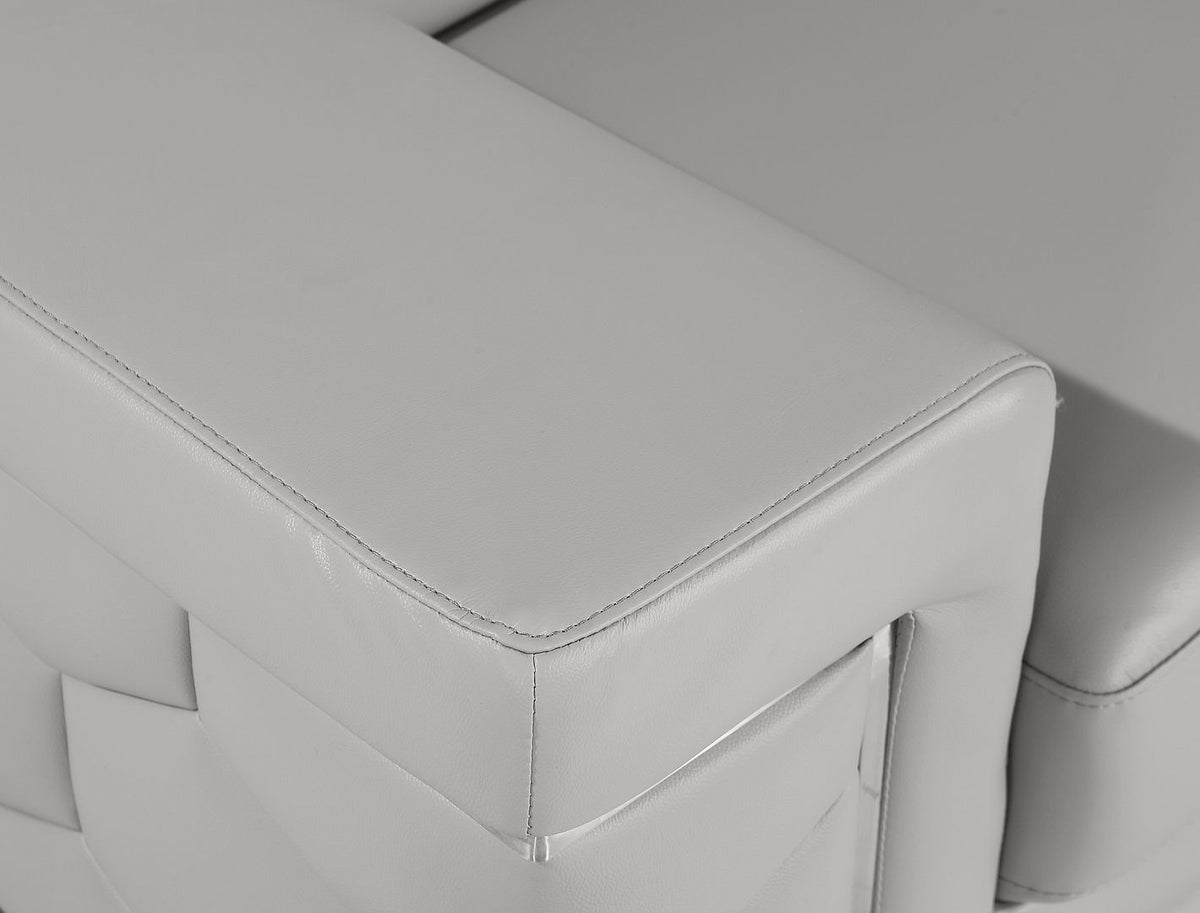 296 Modern Genuine Leather Chair - Light Grey - SKU 296-LT-GREY-CH - view 9