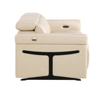 1126 Divanitalia Power Reclining Loveseat in Top Grain Italian Leather with 2 Power Recliners & Power Headrests