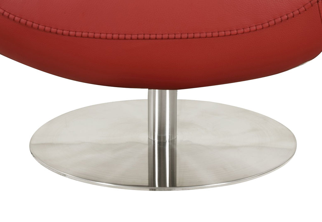 C74 Divanitalia Swivel Chair in Top-grain Italian Leather