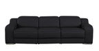 1116 Divanitalia 3-Piece Modular Power Reclining Sofa in Top Grain Italian Leather with 3 Power Recliners & Power Headrests