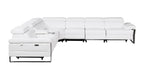 1246 Divanitalia 7-Piece L-Shaped Modular Power Reclining Sectional Sofa with 3 Power Recliners and Power Headrests - Top Grain Italian Leather