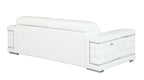 692 Divanitalia Sofa with Adjustable Headrest in Top-grain Italian Leather - White - SKU 692-S-WHITE - view 3