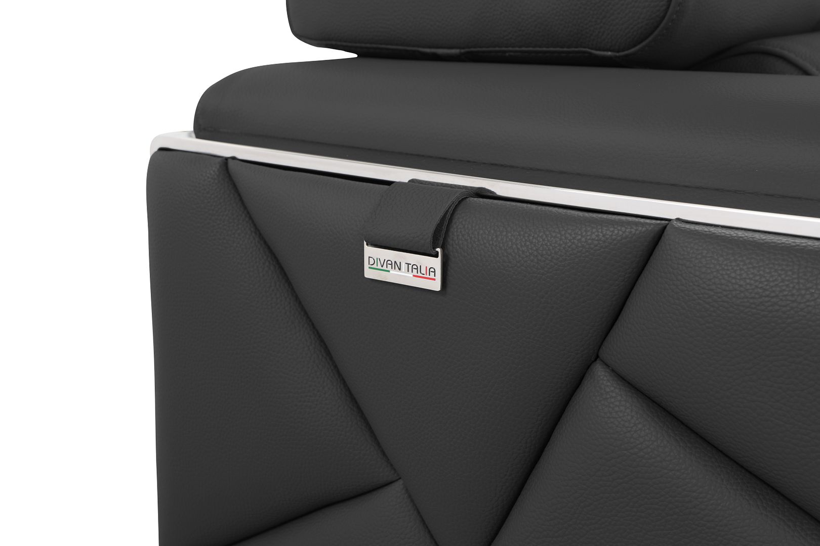 903 Divanitalia Loveseat with Adjustable Headrest in Top-grain Italian Leather