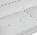 8136 Right Arm Facing Chaise with Adjustable Headrest in Genuine Leather