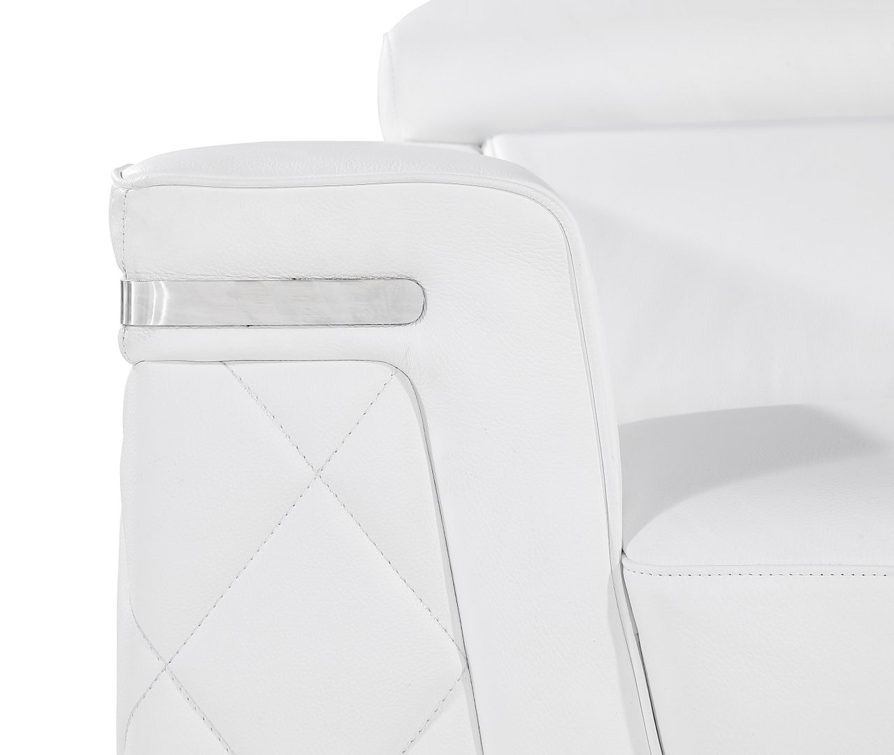 1140 Divanitalia Sofa with Adjustable Headrest in Top-grain Italian Leather