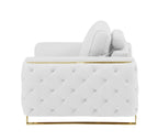 1050 Divanitalia Chair in Top-grain Italian Leather - White - SKU 1050-WHITE-CH - view 5