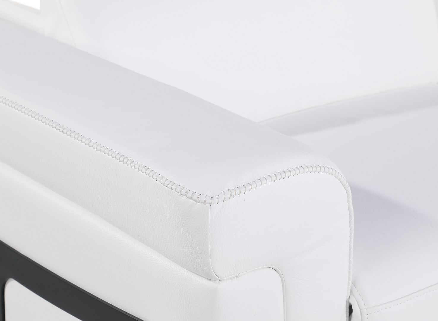 1126 Divanitalia Power Reclining Loveseat in Top Grain Italian Leather with 2 Power Recliners & Power Headrests