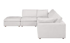 1100 Divanitalia 5-Piece Right Arm Facing 4-Seat Sectional Sofa - Top-grain Italian Leather