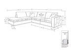 998 Divanitalia Cream Left Arm Facing Sectional Sofa in Top-grain Italian Leather - Beige - SKU 998-Sectional-LAF-CHAISE-CREAM - view 12