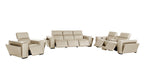 1224 Divanitalia 7-Piece Modular Power Reclining Sofa, Loveseat & Chair Set in Top Grain Italian Leather with 6 Power Recliners & Power Headrests - Beige - SKU 1224-BEIGE-7.6-HT-3PC - view 4