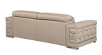 692 Divanitalia Sofa with Adjustable Headrest in Top-grain Italian Leather - Beige - SKU 692-S-BEIGE - view 3