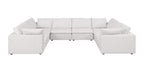 1100 Divanitalia 8-Piece U-Shaped Sectional Sofa in Top-grain Italian Leather