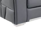 1120 Divanitalia Loveseat with Adjustable Headrest in Top-grain Italian Leather
