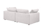 1100 Divanitalia Modular Loveseat - Top-grain Italian Leather
