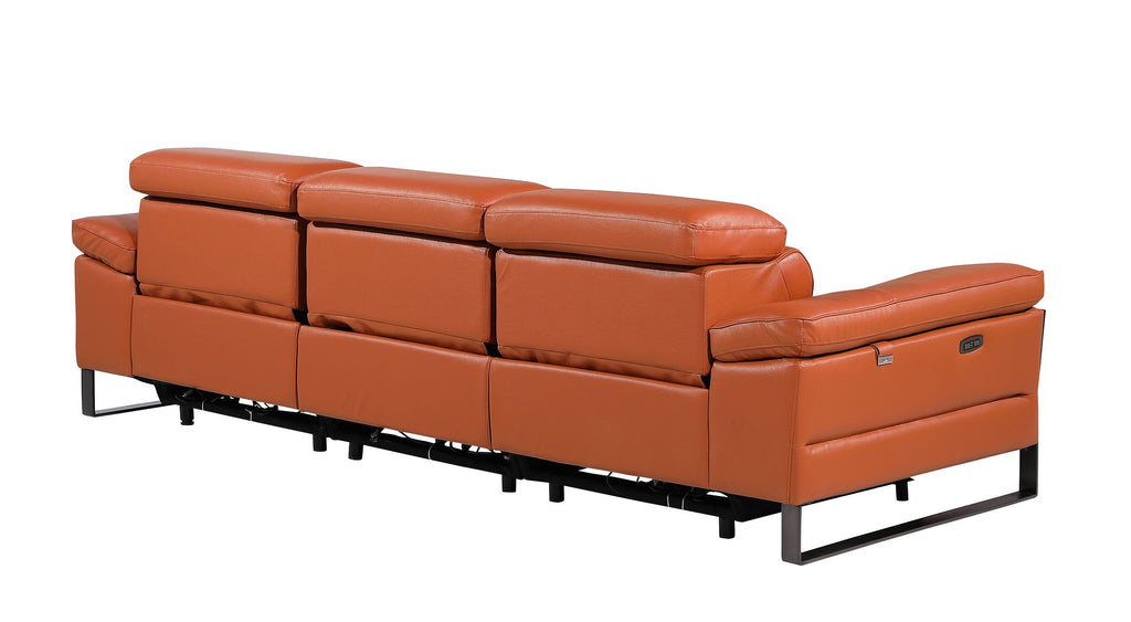 1246 Divanitalia Modular Power Triple Reclining Sofa with Power Reclining Headrests - Top Grain Italian Leather - Camel - SKU 1246-CAMEL-3.3-HT - view 6