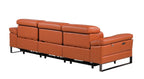 1246 Divanitalia Modular Power Triple Reclining Sofa with Power Reclining Headrests - Top Grain Italian Leather - Camel - SKU 1246-CAMEL-3.3-HT - view 6