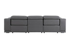 9762 Divanitalia 3-Piece Modular Power Reclining Sofa with 2 Power Recliners in Top Grain Italian Leather