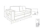 1130 Divanitalia Sofa in Top-grain Italian Leather - Black - SKU 1130-BLACK-S - view 12