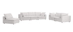 DivanItalia 1100 Light Grey 3-Piece Sofa Set - Upholstered in Genuine Belfast Fabric