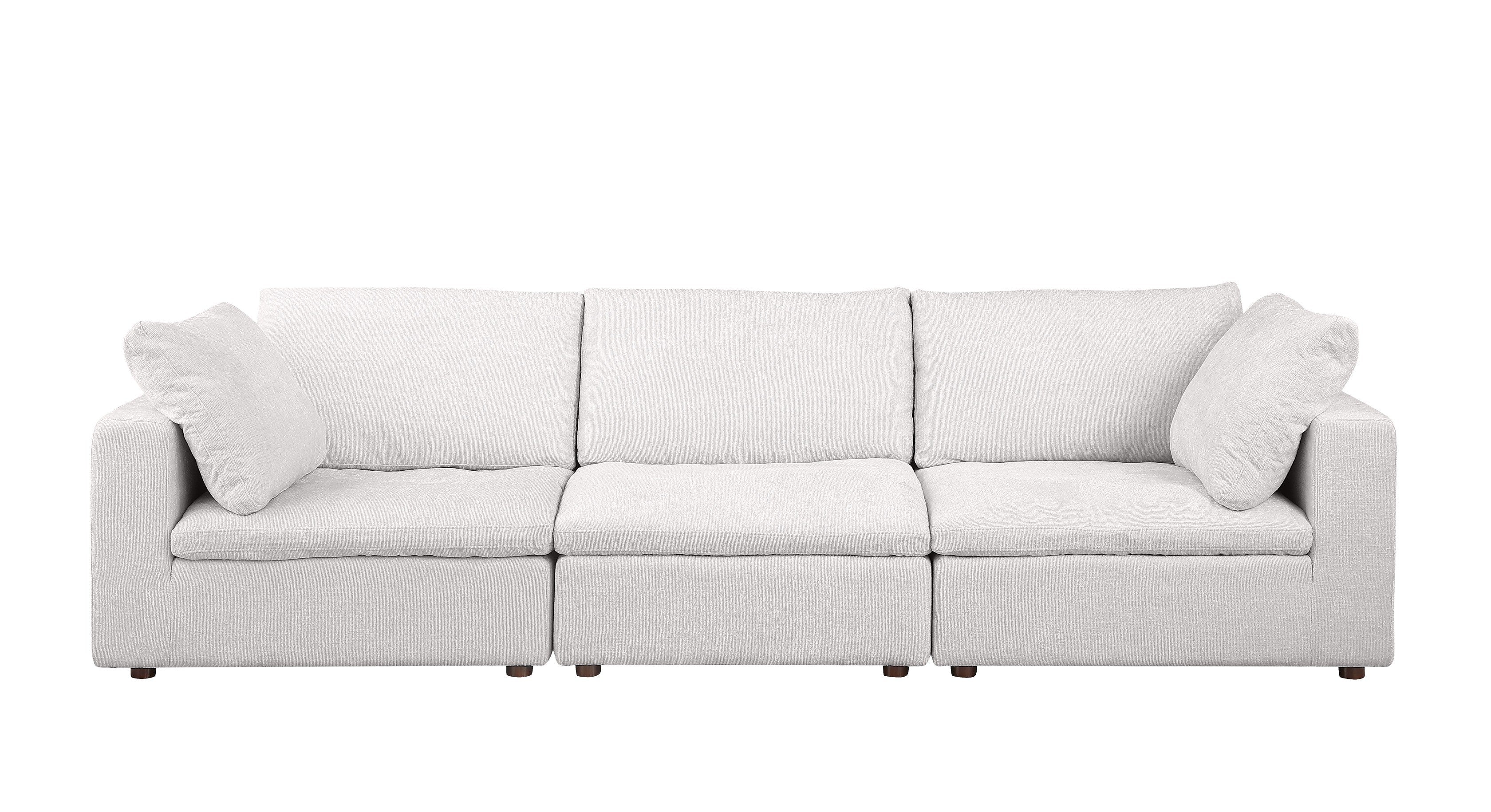 DivanItalia 1100 Light Grey 3-Piece Sofa Set - Upholstered in Genuine Belfast Fabric