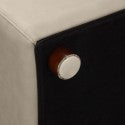 DivanItalia 1100 Beige Ottoman - Upholstered in Top-Grain Italian Leather
