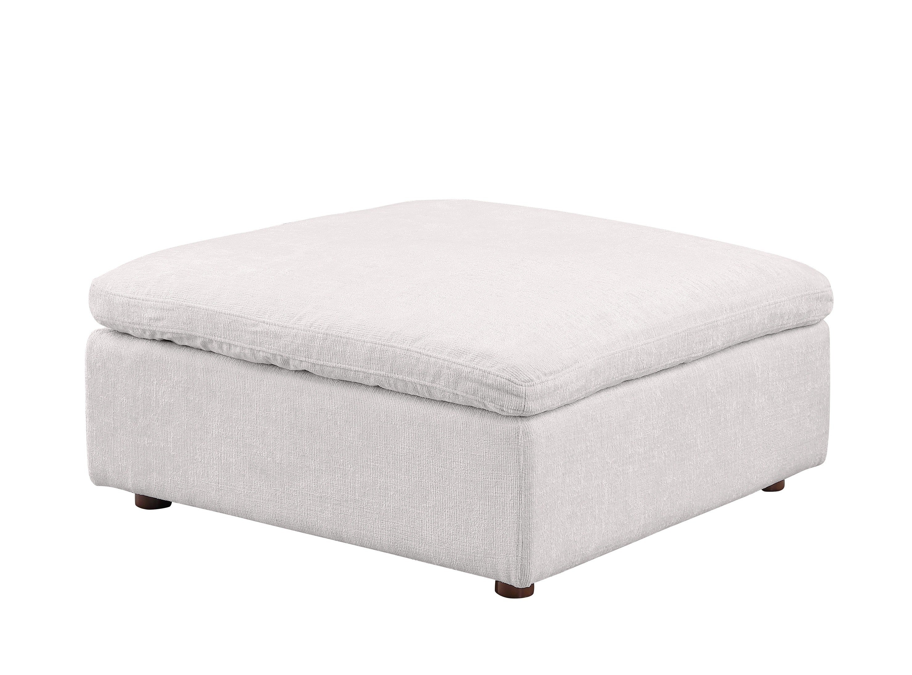 Ottoman Light grey Belfast fabric