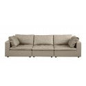 DivanItalia 1100 Beige Modular Sofa - Upholstered in Top-Grain Italian Leather