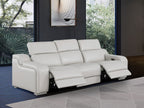 1116 Divanitalia 3-Piece Modular Power Reclining Sofa in Top Grain Italian Leather with 2 Power Recliners & Power Headrests