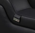 1116 DivanItalia Black Modular Power Reclining Sofa and Loveseat Set – Top Grain Italian Leather with Power Headrests