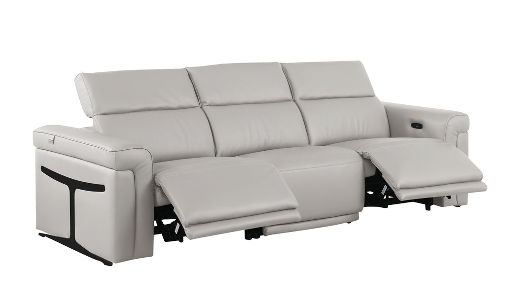 1126 Light Grey Modular Power Reclining Sofa & Loveseat Set