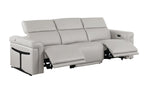 1126 Light Grey Modular Power Reclining Sofa & Loveseat Set