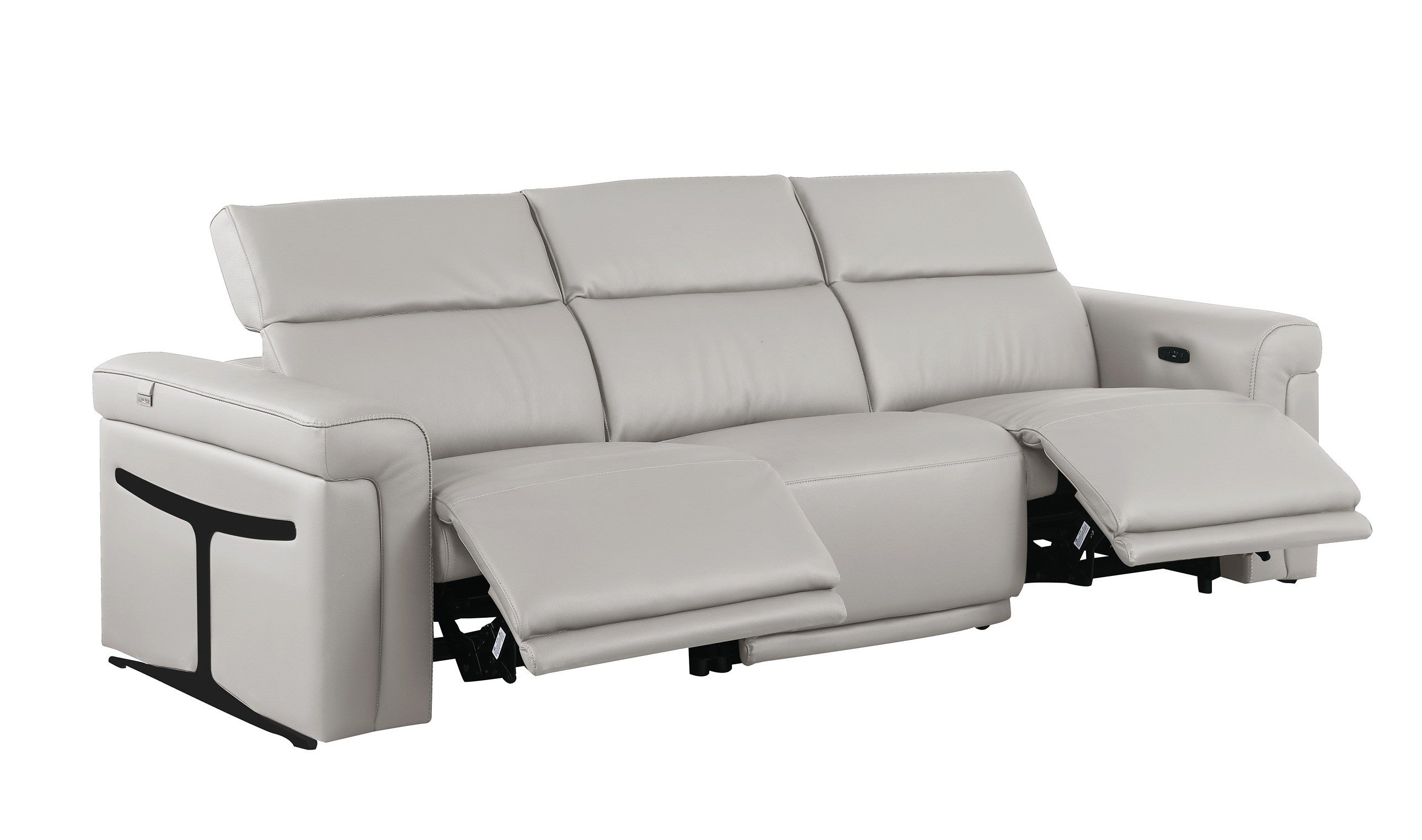 1126 Light Grey Modular Power Reclining Sofa & Loveseat Set